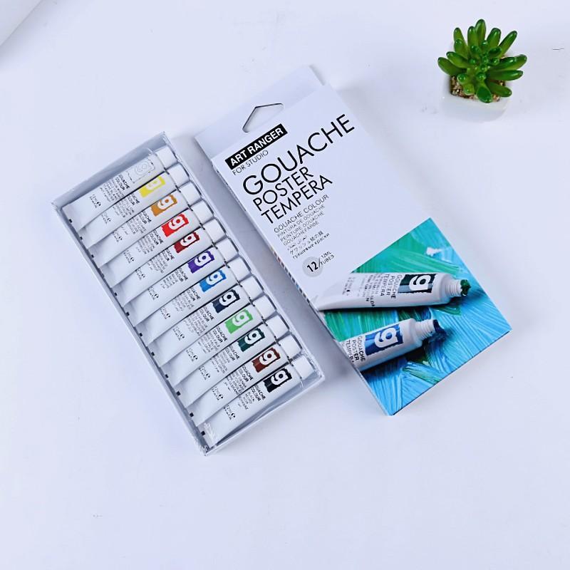 Art Ranger Gouache Color Poster Tempera Paint (12 tubes/12ml) - No:1212C