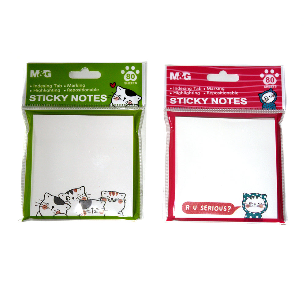 ورق تسجيل M&G مع شريط لاصق 75 × 75 مم - رقم: YS-377 - قطعة واحدة