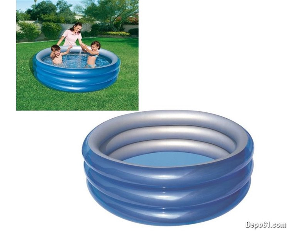 Bestway Large Inflatable big metallic 3-ring pool 201x53 - No:51041