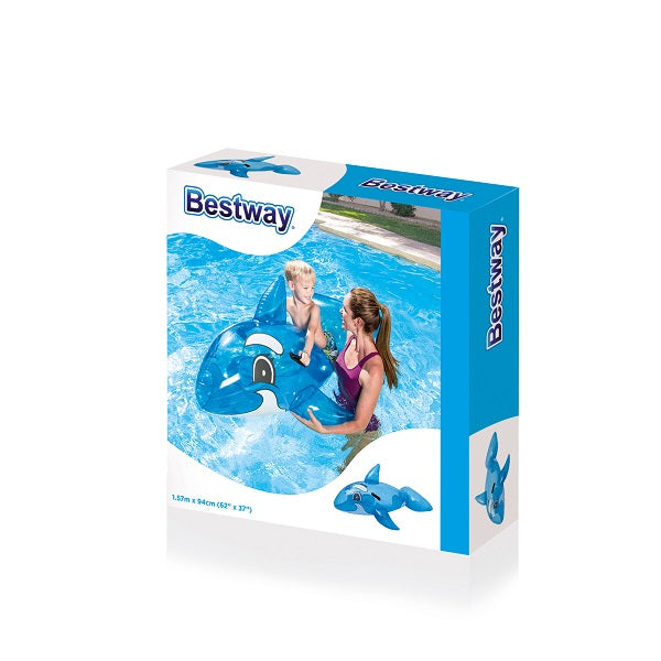 Bestway Transparent Shark Rider 1.57m x 94cm No: 41037