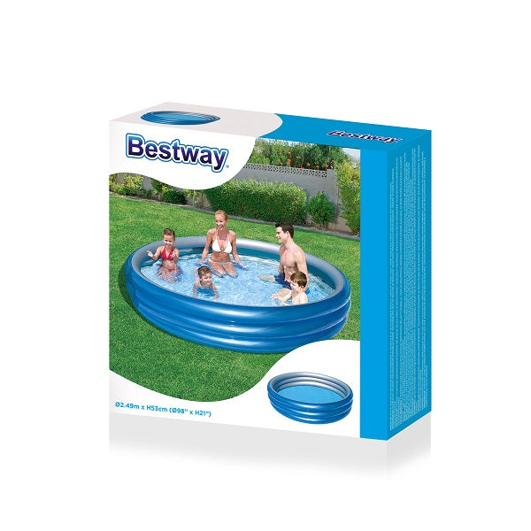 Bestway Big Metallic 3-Ring Pool 2.49m x H53cm