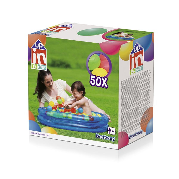 Bestway Up, In & Over 2-Ring Ball Pit Play Pool 91cm x H20cm