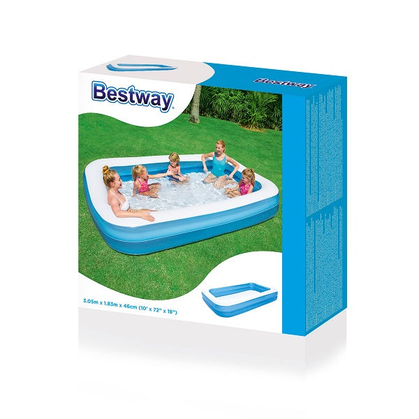 Bestway Rectangular Family Pool 3.05x1.83x46cm No: 54150