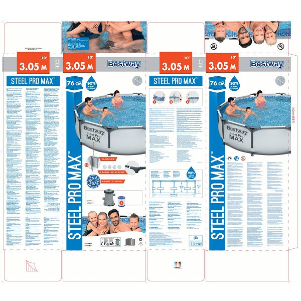 Bestway Steel Pro MAX Pool Set 3.05m x 76cm With Filter pump - No:56408