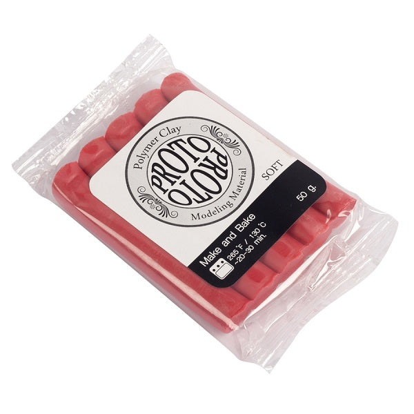 Polymer Clay Soft 50g Red
