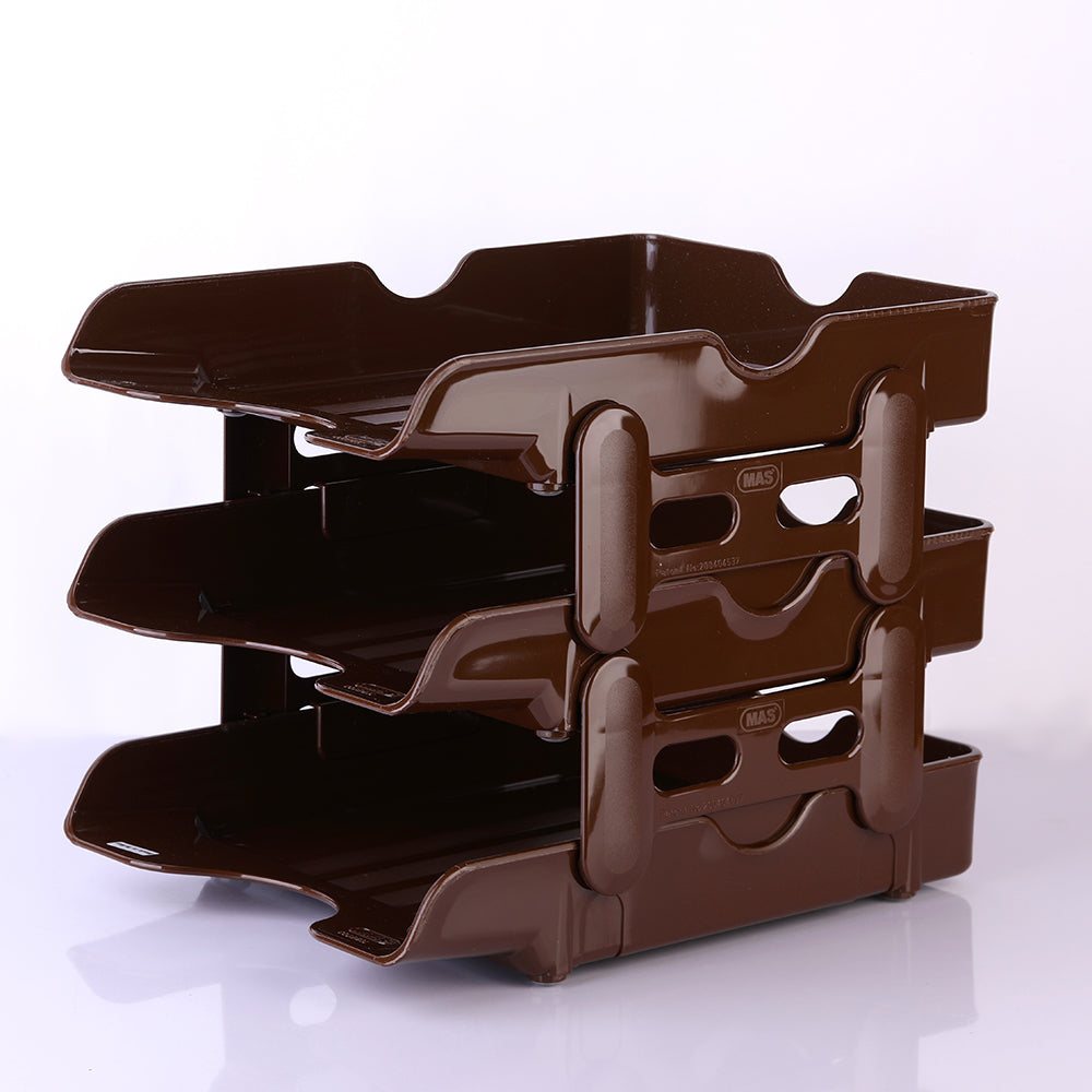 MAS Document trays 3 layer file basket file tray documents - No:823