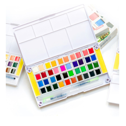 Superior Pack of 48 Watercolour Colours - 1 pcs