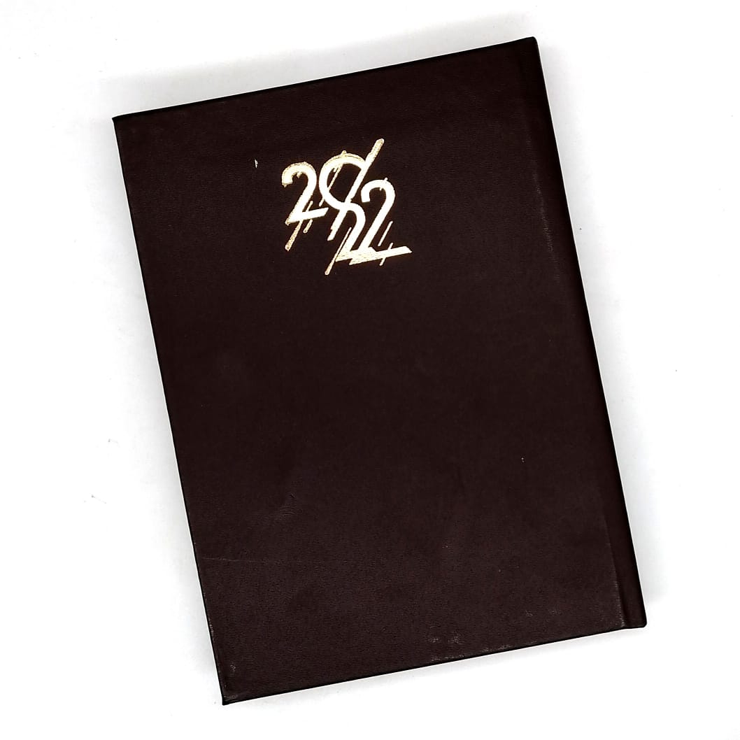 Classic Premium Leather Diary Calendar Colored paper 2022 - B5