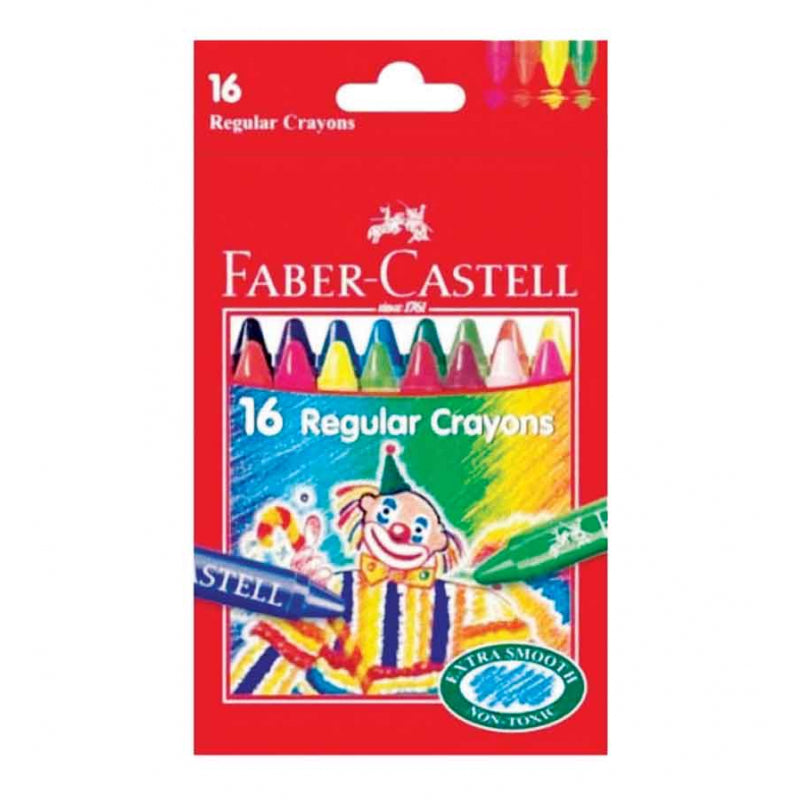 مجموعة أقلام تلوين شمعية من فابر كاستل - 16 قطعة - رقم: 120050