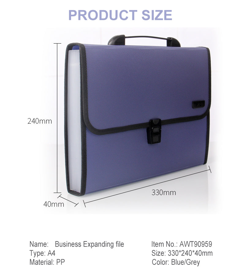 مجلد تنظيم الملفات القابل للتوسيع من إم آند جي تشنغوانغ بمقبض A4 - رقم: AWT90959