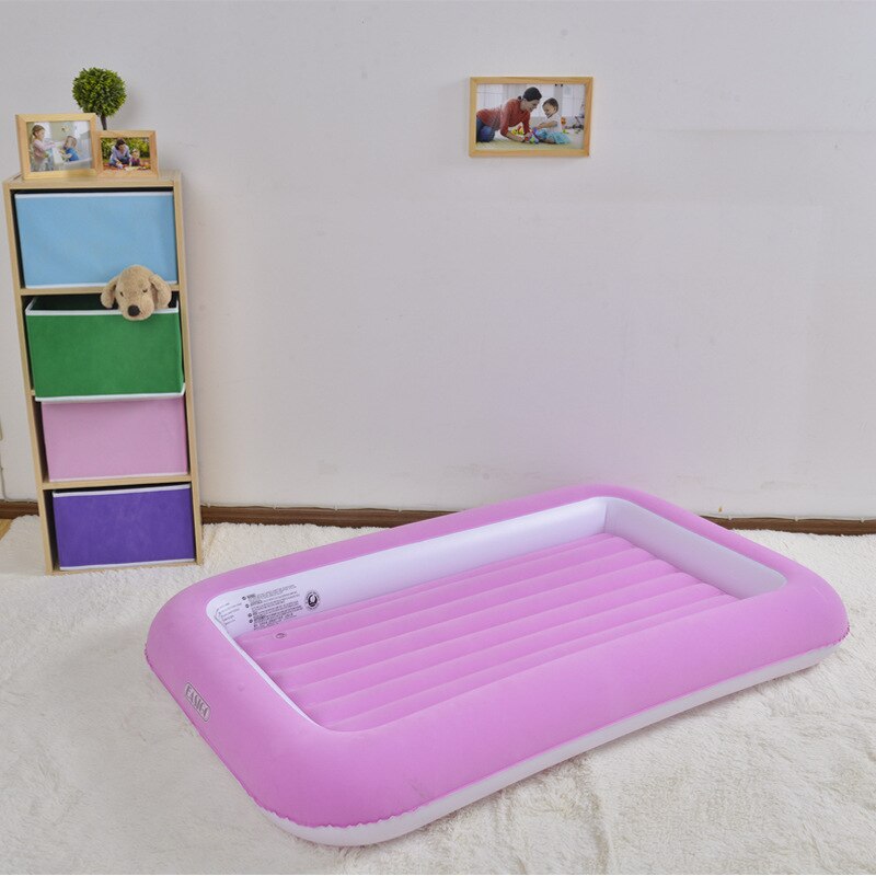 Jilong Children's inflatable bed lazy air bed foldable flocking lunch break mattress - No:27311