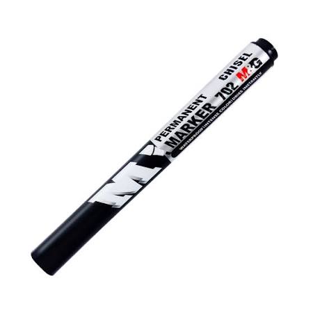 M&G Chenguang 702 Permanent Marker – Chisel Tip, Waterproof, Quick-Drying Ink - Blue , Black or Red – 1pcs - No: APMY2277