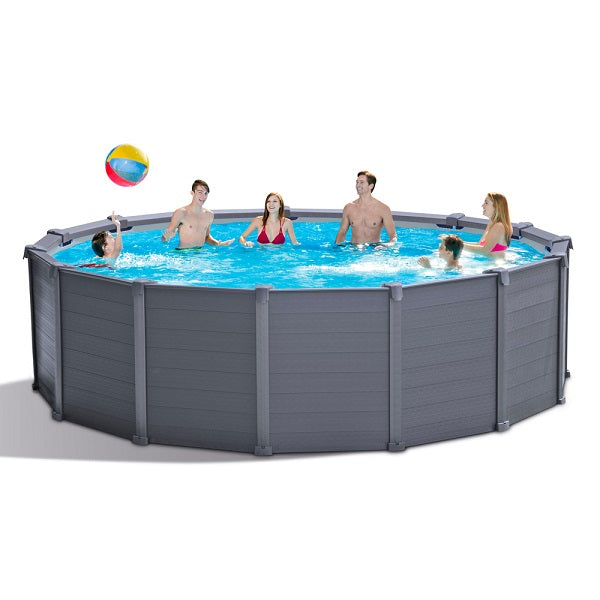 Intex Graphite Panel Round Pool 4.78x1.24 m No: 26384