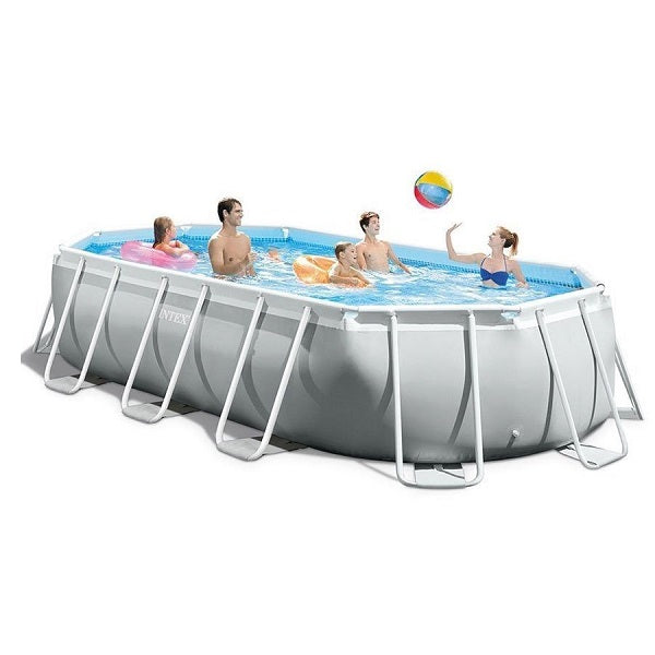 مسبح بيضاوي بإطار بريزم من إنتكس، أبعاده 503×274×122 سم - رقم: 26796