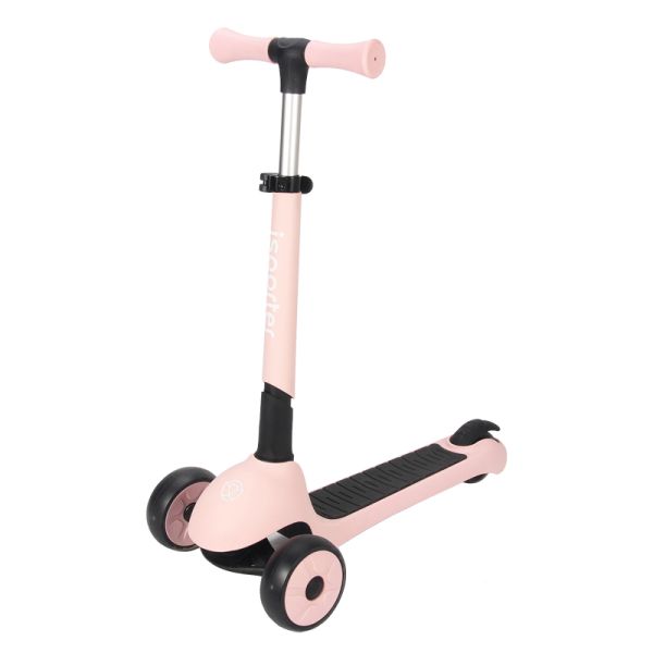 ISporter 3-Wheel Toddler Scooter with LED Light-Up Wheels - No:M6 - Pink