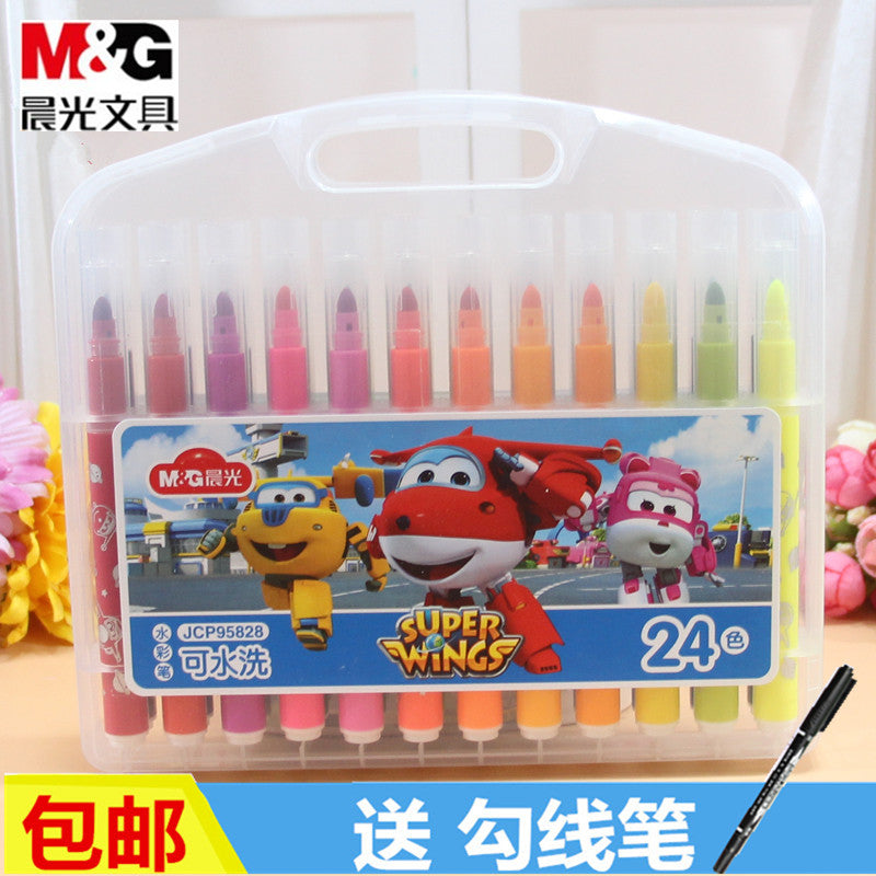 M&G Chenguang Children's Watercolor Pen Super 24 colors - No:JCP95828