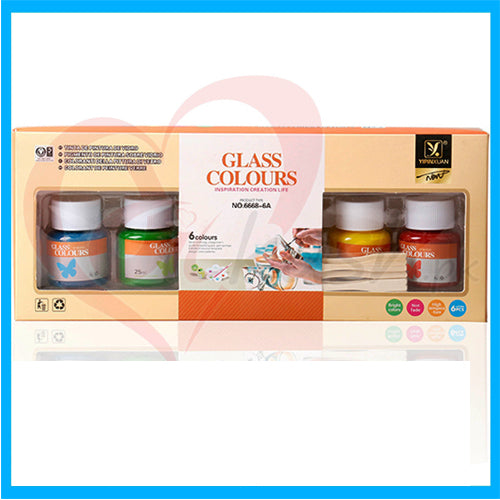 Glass Colors - 6 Pcs