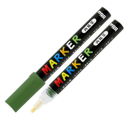 M&G Deep Olive Green Acrylic Marker 2mm No: ZPLN6570KA