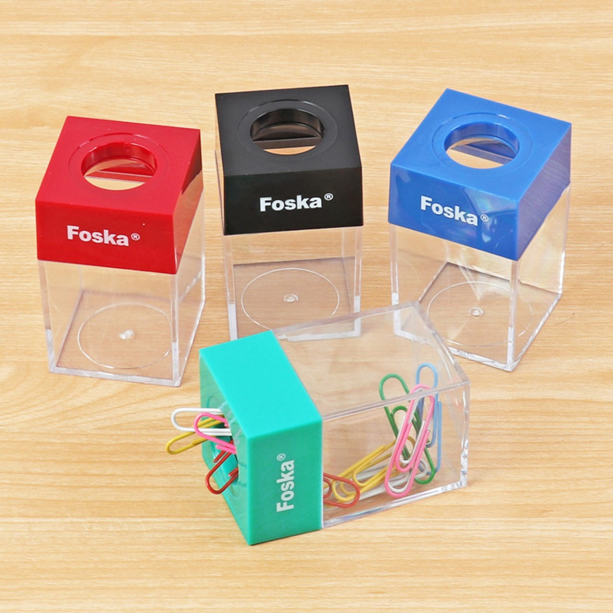 Foska Single Magnetic Paper Clip Box - 7cm - 1pcs