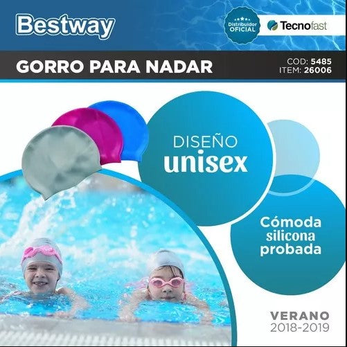 Bestway Swimming Cap Soft Silicone Unisex Waterproof - 1pcs - No:26006