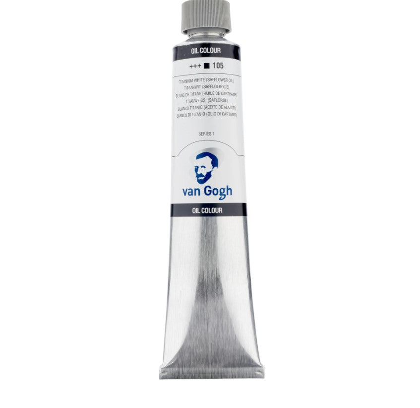 أنبوب ألوان زيتية من فان جوخ، 200 مل، أبيض تيتانيوم -105 - رقم: 02081053