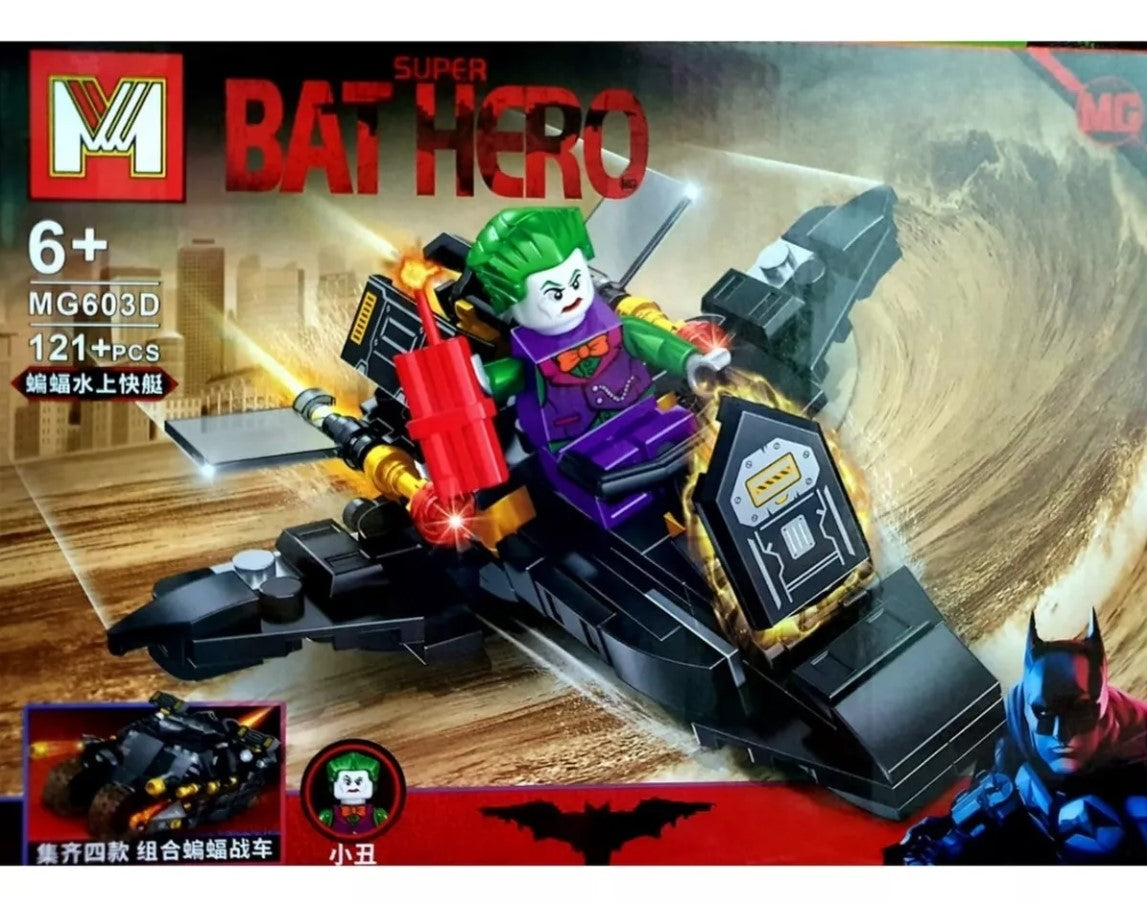 Super Bat Hero 4 In 1 Batman - Joker Constructor Blocks - No:MG603