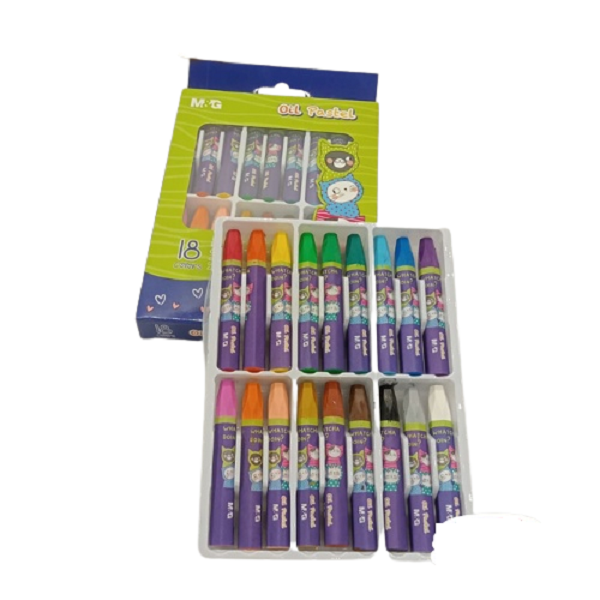 So Many Cats Silk Smooth Oil Pastel Hexagon Crayon 18 Colors - No:AGM900B9