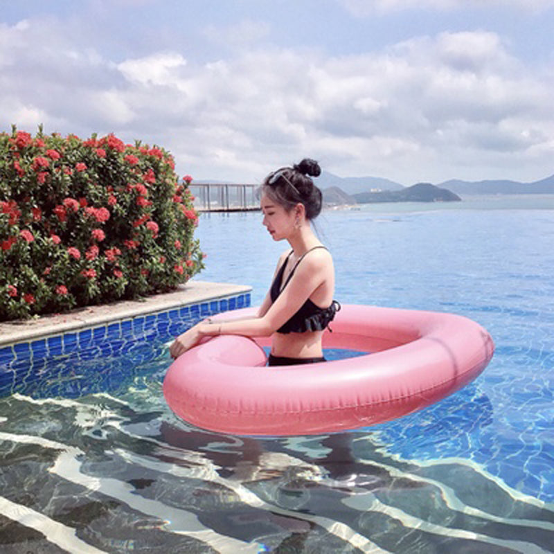 Heart inflatable ring for swimming circle of love-120cm-No:19291