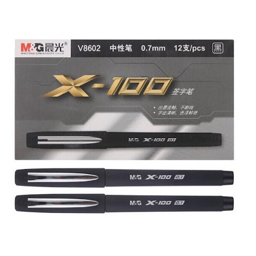 قلم جل عالي السعة من إم آند جي، حبر أزرق، 0.7 مم، رقم: AGPV8602 - قطعة واحدة