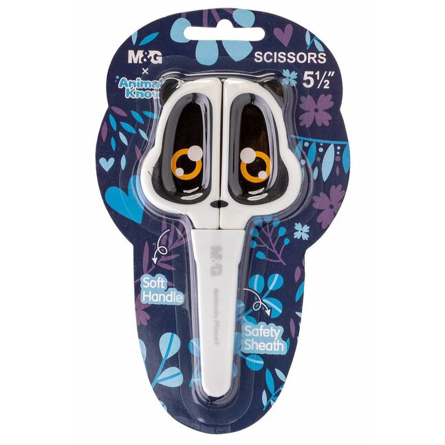 مقص قص الورق اللطيف من إم آند جي تشنغوانغ على شكل حيوانات، 135 مم - رقم: ASS913N8