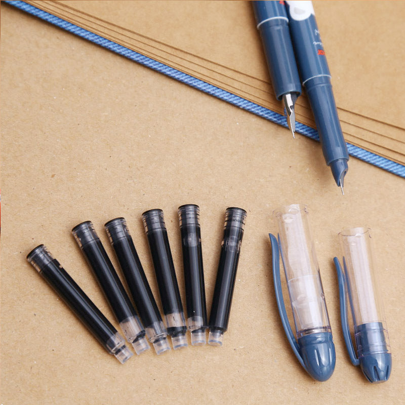 بطاقة أقلام سائلة من إم آند جي تشنغوانغ دايركت، قلمان + 6 عبوات حبر بديلة - رقم المنتج: HAFP0438