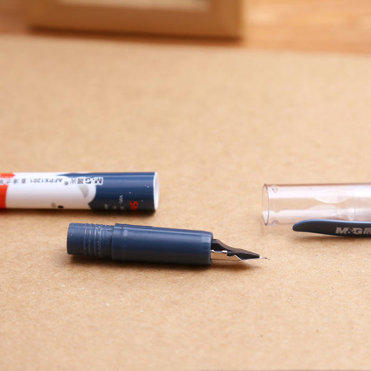 M&G Chenguang Direct liquid pen combination card 2 Pens + 6 Replacement ink - No:HAFP0438