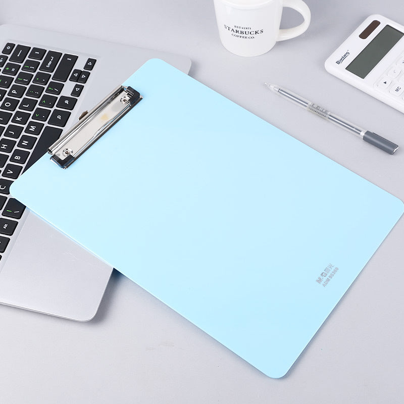 M&G Chenguang  A4 board clip blue vertical notepad clip-1pcs-No:ADM95369