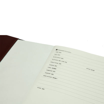 M&G leather rubber cover book 100 pages A5 No: APY4G381 - Assorted Colors
