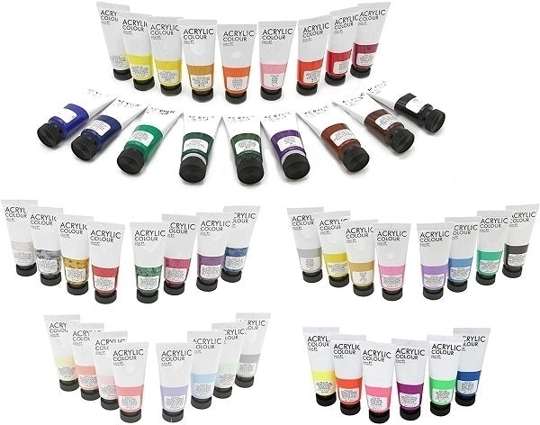 مجموعة ألوان أكريليك من آرت رينجرز، 48 أنبوب × 22 مل، رقم المنتج: FEA4822-2