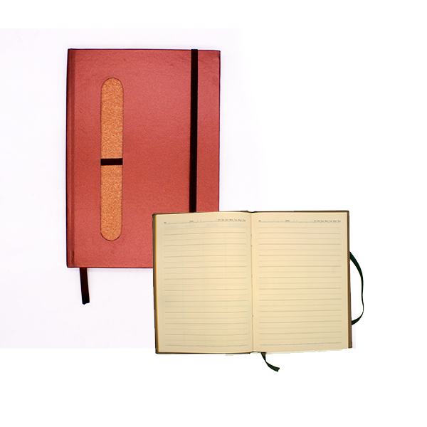 Yassin Hard cover Weekly planner X with pen holder - A5