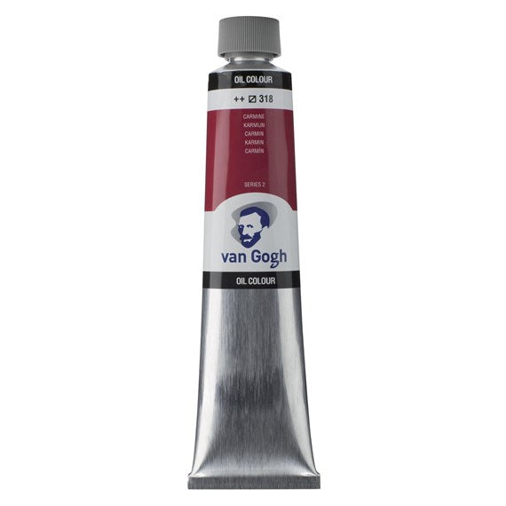 Talens Van gogh Oil Color Paint, 200ml Tube, Carmine 318 - No:02083183