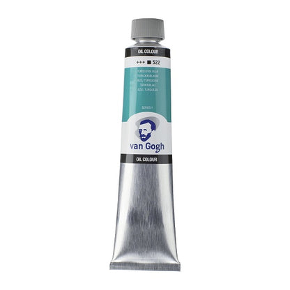 Royal Talens Van gogh Oil Colour Tube 200 ml Turquoise Blue 522