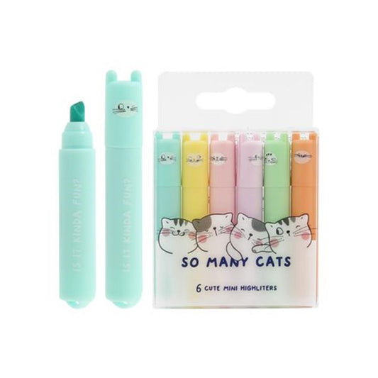 M&G Pack of 6-color single-head eye protection highlighter - No:22575