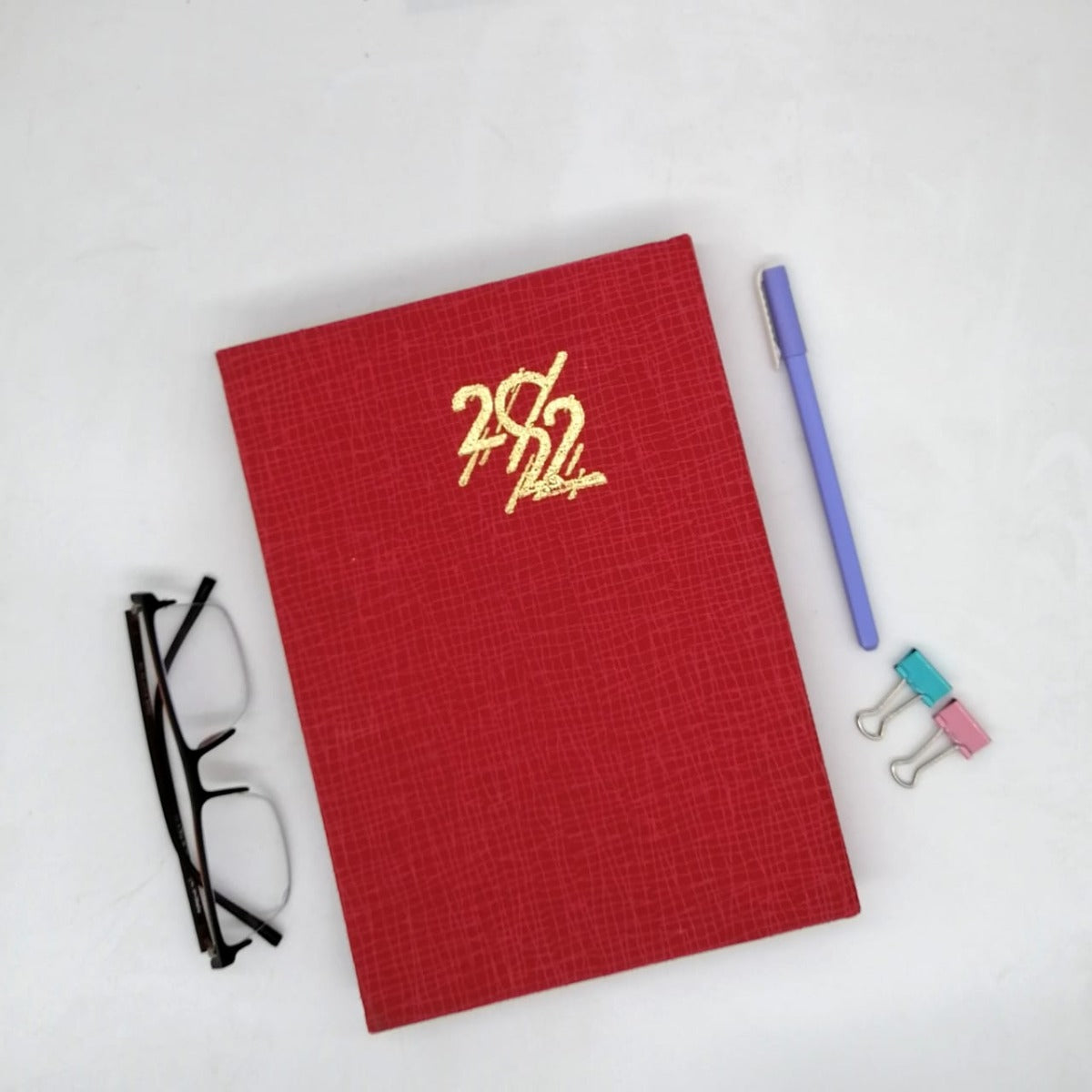 Classic Premium Leather Diary Calendar Colored paper 2022 - B5