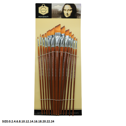 مجموعة بوميجا من 13 فرشاة طويلة للشعر الناعم (0-2-4-6-8-10-12-14-16-18-20-22-24)