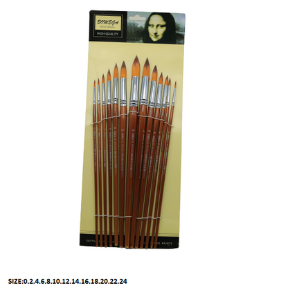 Bomega Pack of 13 Long Brush Smooth Hair (0-2-4-6-8-10-12-14-16-18-20-22-24)