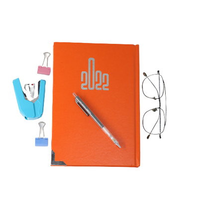 Classic Premium Leather Diary Calendar White paper 2022 - B5