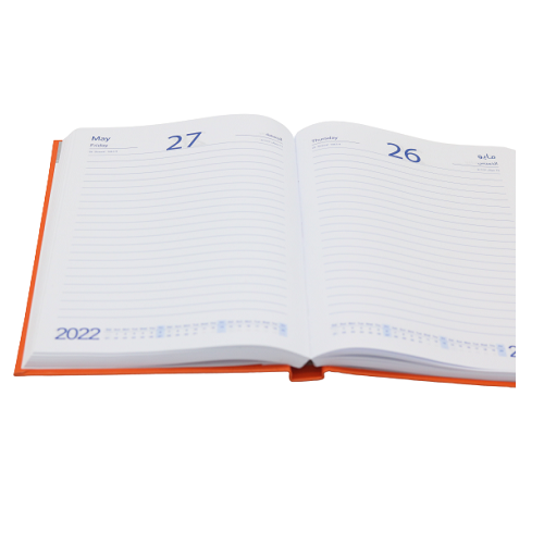 Classic Premium Leather Diary Calendar White paper 2022 - B5
