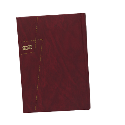 Classic Premium Leather Diary Calendar White paper 2022 - B5