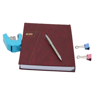 Classic Premium Leather Diary Calendar White paper 2022 - B5