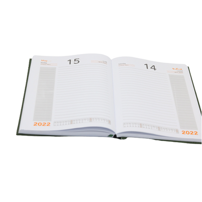 Classic Premium Leather Diary Calendar White paper 2022 - B5