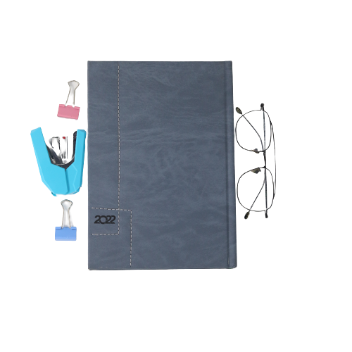 Classic Premium Leather Diary Calendar White paper 2022 - B5