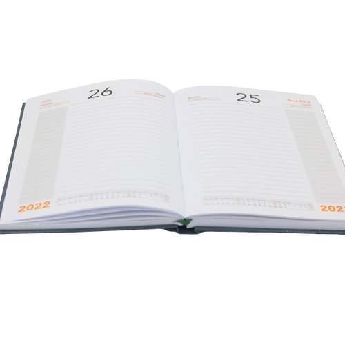 Classic Premium Leather Diary Calendar White paper 2022 - B5