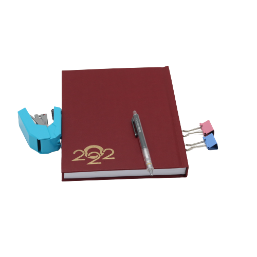 Classic Premium Leather Diary Calendar White paper 2022 - B5